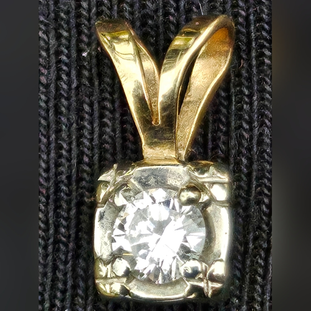 Half carat solitaire pendant